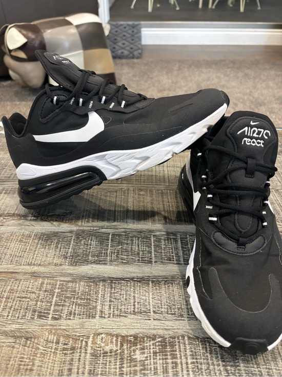Nike Other - Nike Black and White Air Max 270 React Men's Sneakers